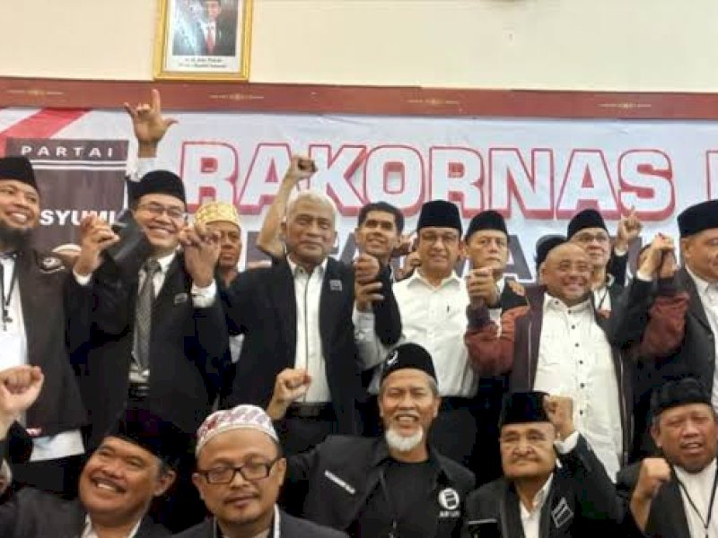 Partai Masyumi mendeklarasikan dukungan kepada bakal calon presiden dan wakil presiden Anies Baswedan dan Muhaimin Iskandar (Cak Imin)