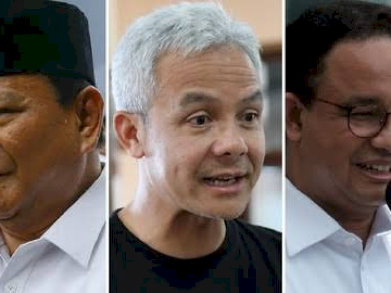 Survei Poltracking: Prabowo-Gibran Unggul Telak, Ganjar-Mahfud dan AMIN Stagnan