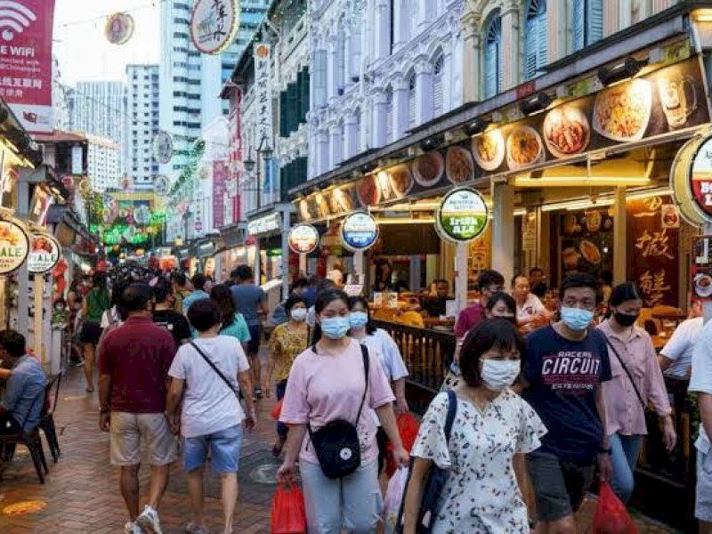 Gelombang Covid melanda Singapura dalam beberapa pekan terakhir. (Int) 