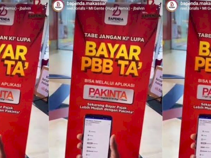 Kesadaran Membayar PBB Tepat Waktu Kian Tinggi, ini Apresiasi Bapenda Makassar