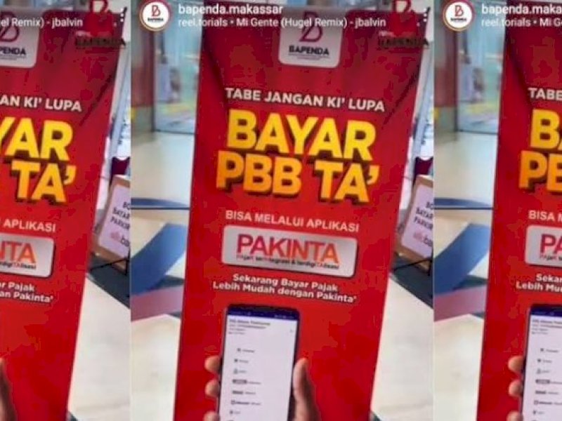 Lagi, Bapenda Makassar Dorong Warga Bayar PBB Tepat Waktu