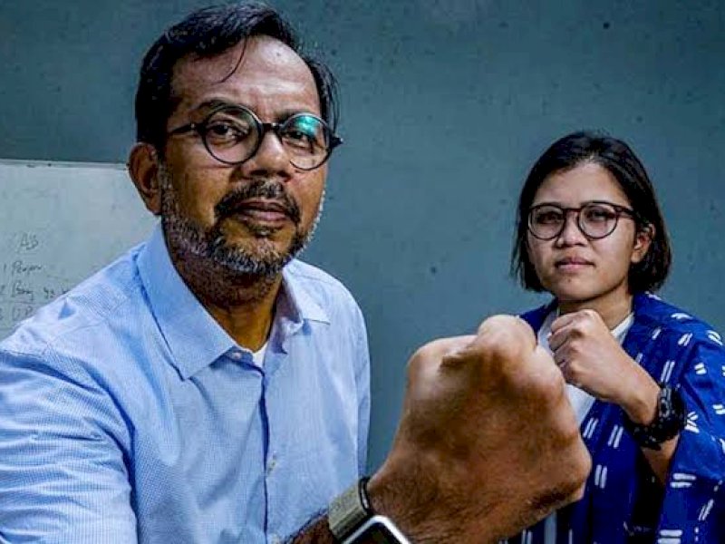 Haris Azhar&nbsp;dan Fatia Maulidiyanti (int) 