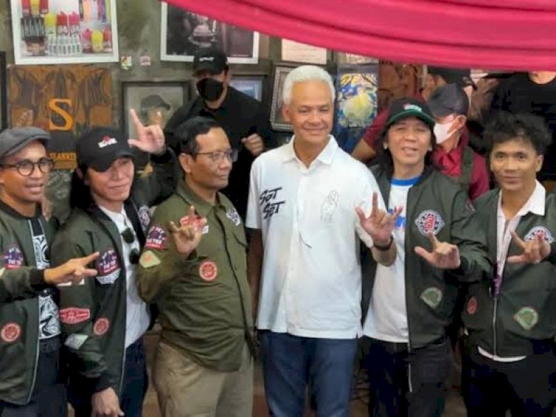 Grup bank legendaris, Slank mendeklarasikan dukungan untuk pasangan nomor urut 3, Ganjar Pranowo-Mahfud MD