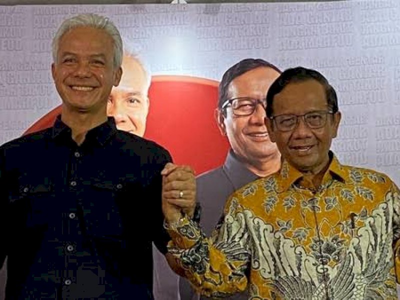 Ganjar Pranowo dan Mahfud MD (int) 