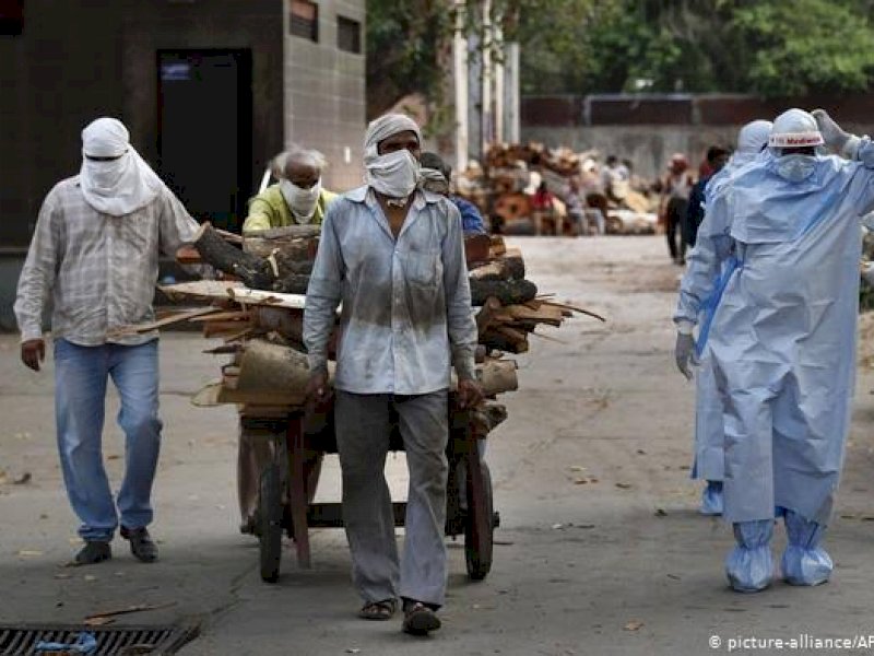 Badai Corona India menjadi ancaman global. (int) 