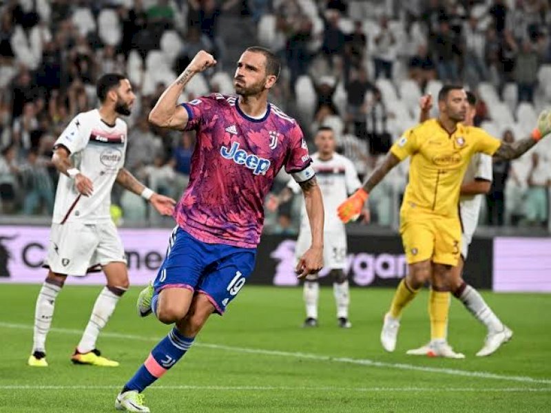 Juventus memaksakan hasil imbang 2-2 saat melawan Salernitana. (int) 