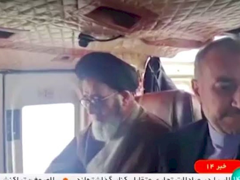 Presiden Iran Ebrahim Raisi sesaat sebelum peristiwa terjadi. (int) 