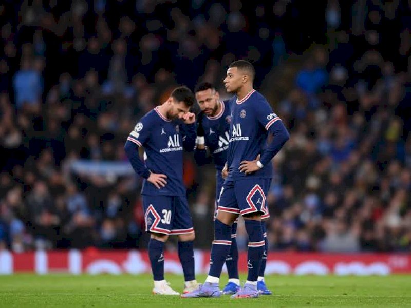 Trio Lionel Messi, Kylian Mbappe dan Neymar. (int) 