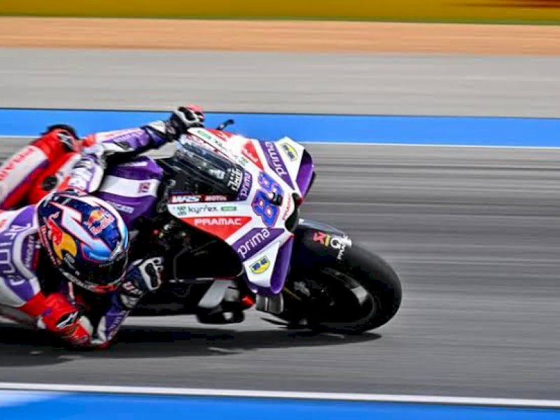 Jorge Martin kian mendekati Bagnaia di klasemen Motogp. (int)