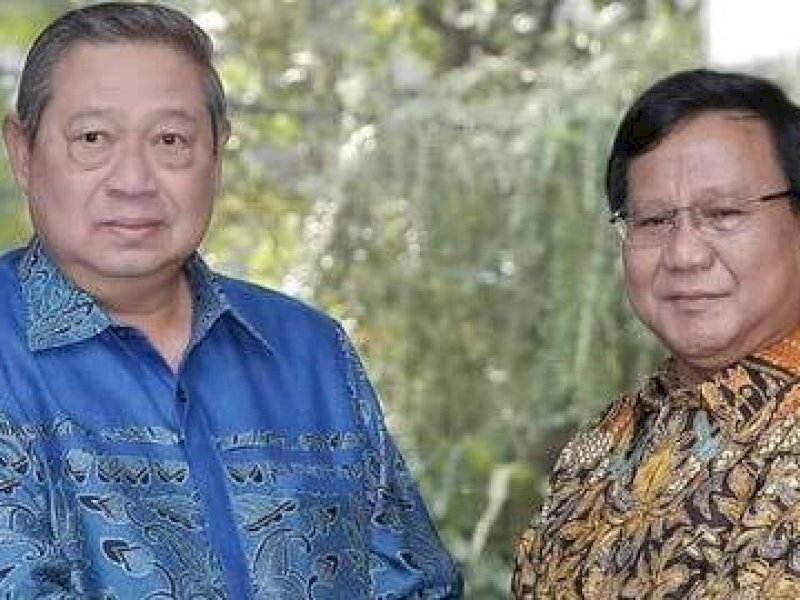 Prabowo Subianto dan Susilo Bambang Yusdhoyono. (int) 
