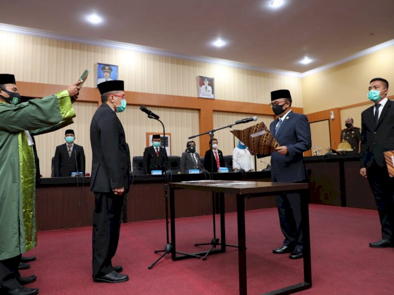 Pelantikan Sekda Bantaeng, Abdul Wahab. 