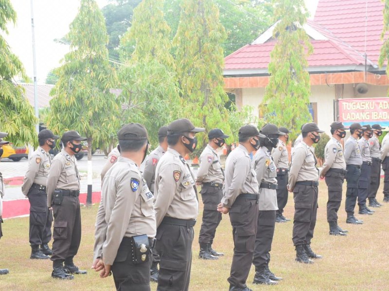 Apel Pagi Personel Polres Bulukumba. 