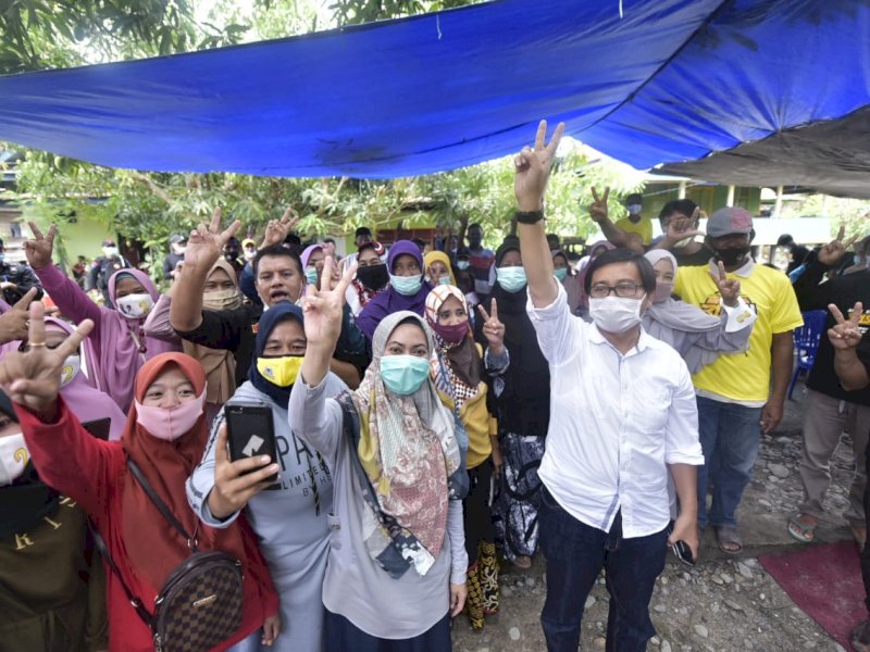 Paslon Bisa saat kampanye di Malangke Barat. 
