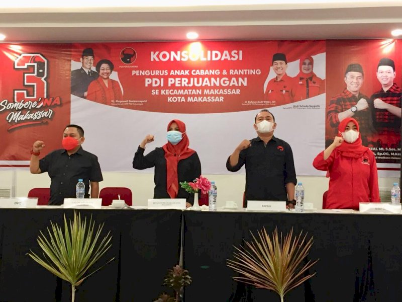 Konsolidasi PDIP Makassar. 