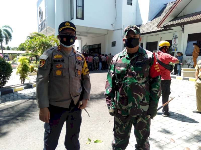 Kapolres Bantaeng AKBP Wawan Sumantri bersama Dandim 1410 Letkol CZI Tambohule Wulaa. 