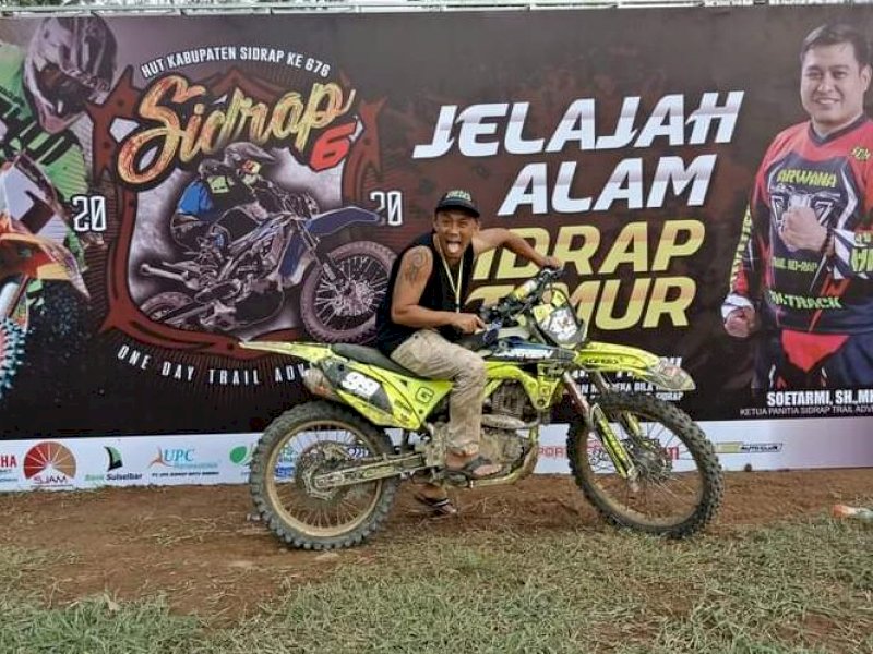 Yulius Dakka saat mengikuti Jelajah Alam One Day Trail Adventure.
