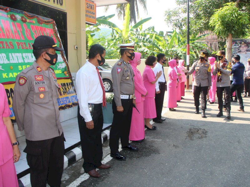 Pisah Sambut Kapolres Enrekang lama ke baru. 