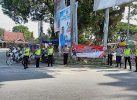 Begini Cara Unik Satlantas Polres Lutra Peringati Hari Pahlawan