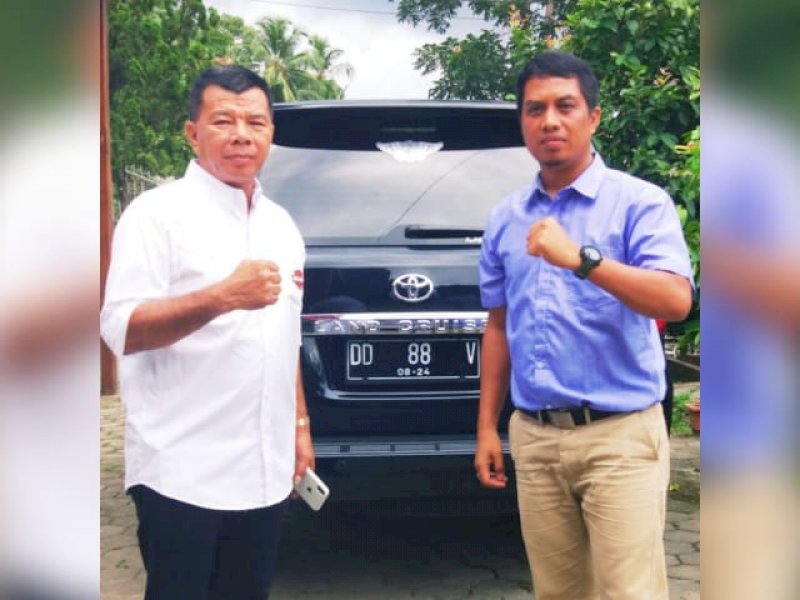 Legislator Gerindra Ahmad Syaiful bersama Andi Utta. 