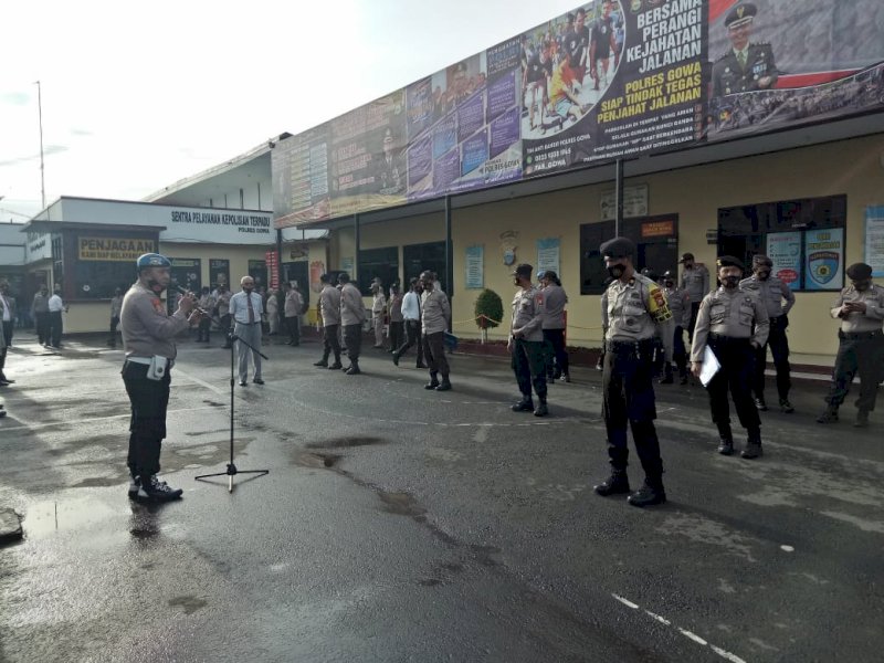 Apel Pagi Polres Gowa. 