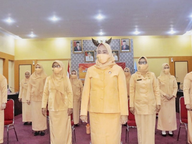 Pelantikan pengurus Dharma Wanita Persatuan Kabupaten Bantaeng.