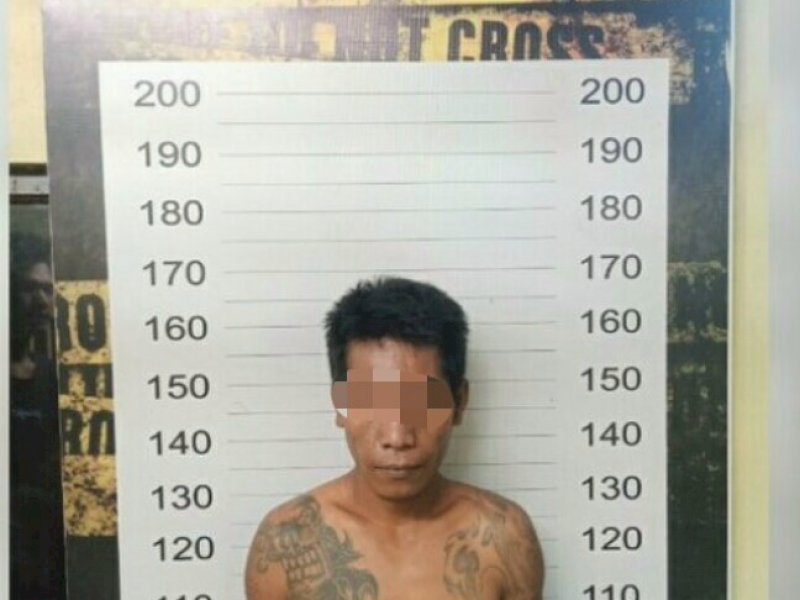 Tersangka pembunuhan diamankan Polsekta Tallo. 