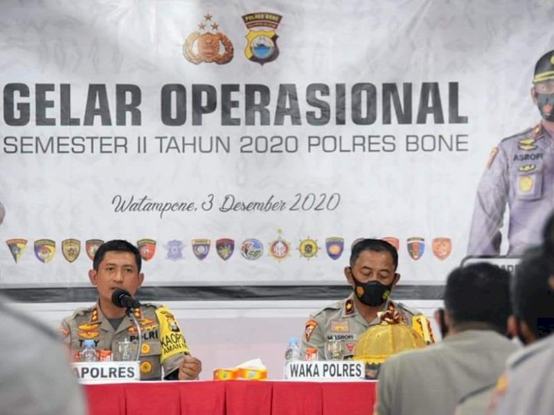 Gelar Operasional Polres Bone. 