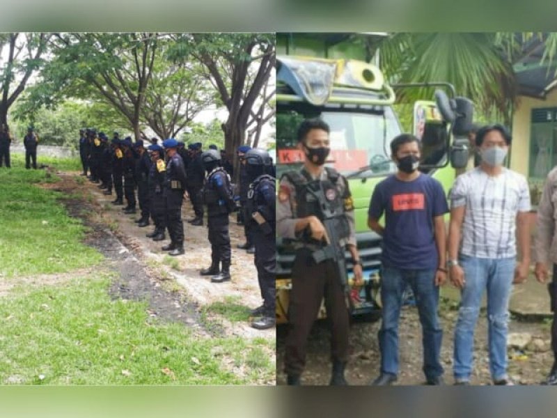 Aparat Polres Bulukumba mengawal logistik Pilkada ke PPK.
