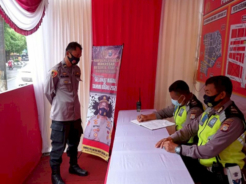 Pos Pengamanan Polsek Makassar. 