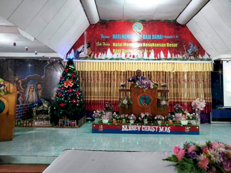 Perayaan Natal Jemaat Maranatha. 