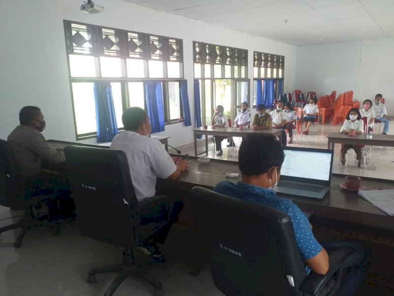 Pertemuan Kapolsek Sangalla bersama Pemerintah Kecamatan Sangalla Utara. 