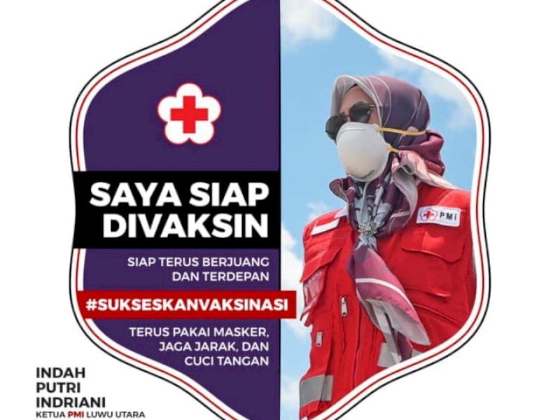 Status WA Bupati Lutra IDP yang menuliskan "saya siap divaksin".