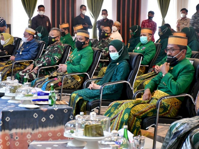 Bupati Lutra Indah Putri Indriani saat peringatan Hari Jadi Tana Luwu (HJL) ke 753 dan Hari Perlawanan Rakyat Luwu (HPRL) ke-75.