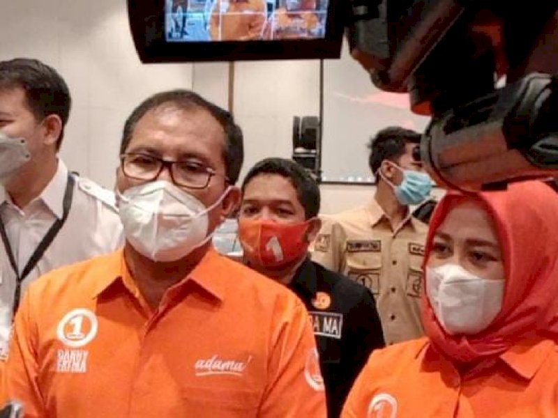 Wali Kota dan Wakil Wali Kota terpilih, Danny-Fatma. 