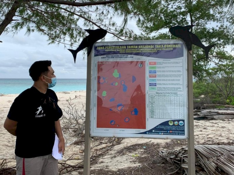 Pulau Lantigiang yang diduga dijual warga Selayar. 