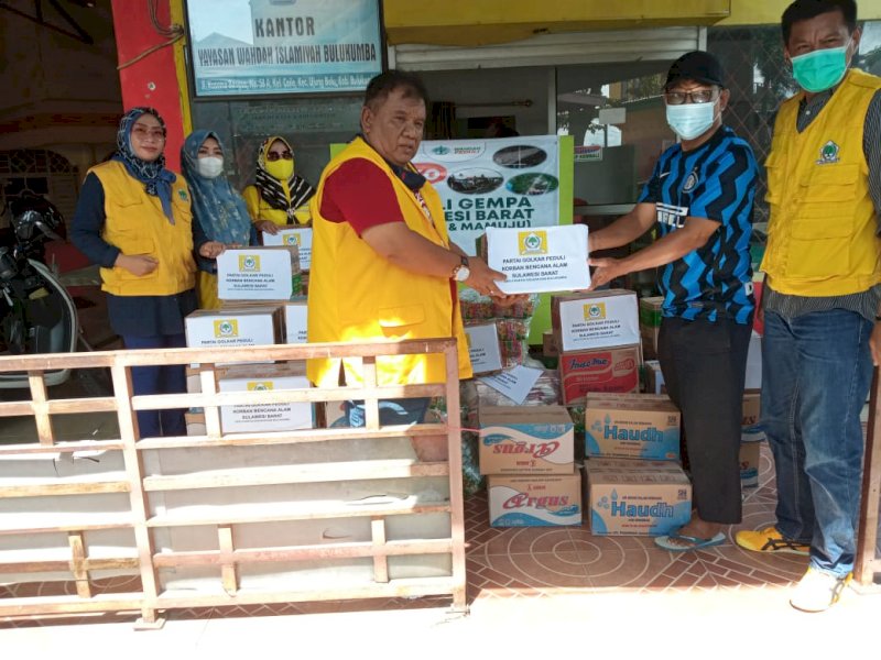 Partai Golkar Bulukumba kembali menyalurkan bantuan untuk korban gempa Sulbar. 