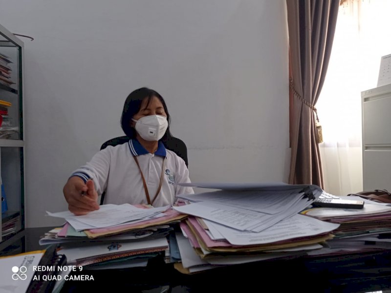 Kepala BPKAD Tator Margaretha. 