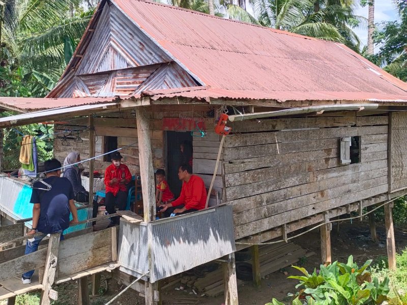 Salah satu rumah di Wajo yang akan dibedah namun belum terealisasi. 