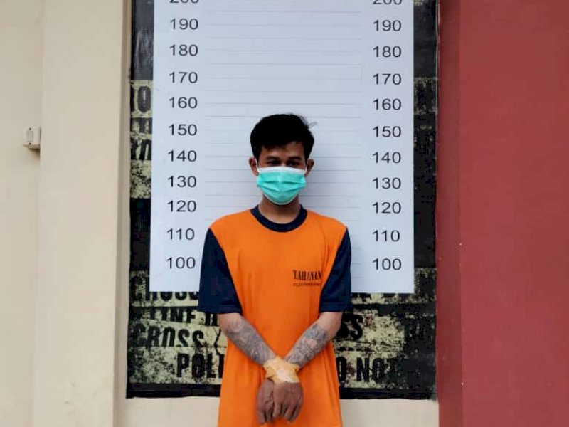 Pelaku penganiaya Balita di Makassar. 