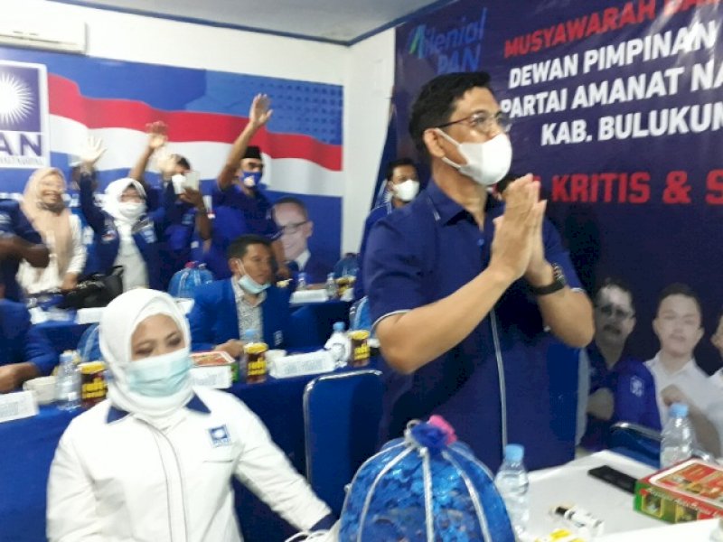 Andi Edy Manaf ditunjuk memimpin PAN Bulukumba dalam musda yang digelar virtual. 