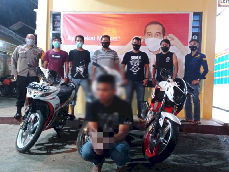 Pencuri Motor saat diamankan Polres Tator. 