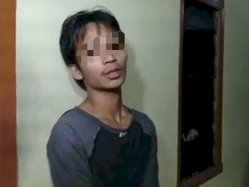 AL saat diamankan polisi. 