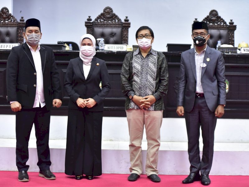 DPRD Kabupaten Luwu Utara secara resmi mengumumkan penetapan Indah Putri Indriani &ndash; Suaib Mansur sebagai Bupati dan Wakil Bupati Luwu Utara Terpilih Periode 2021 &ndash; 2026.