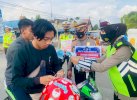 Satlantas Polres Wajo Gelorakan Pentingnya Pakai Masker ke Pengguna Jalan