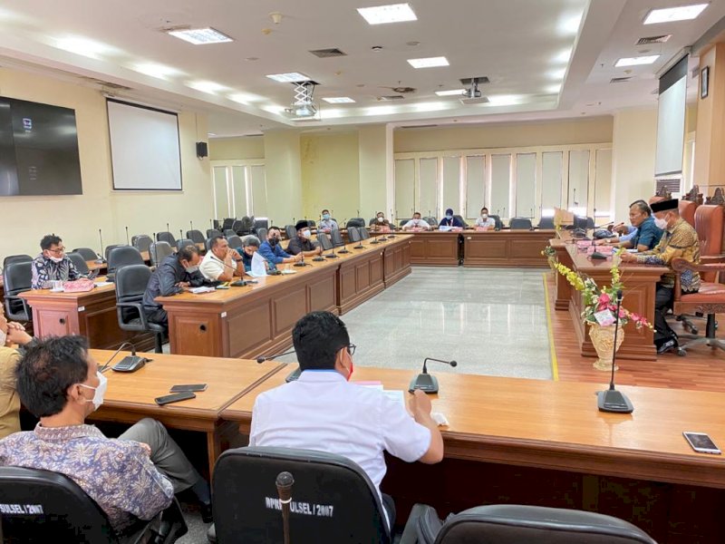 DPRD Wajo saat melakukan koordinasi dengan DPRD Sulsel. 