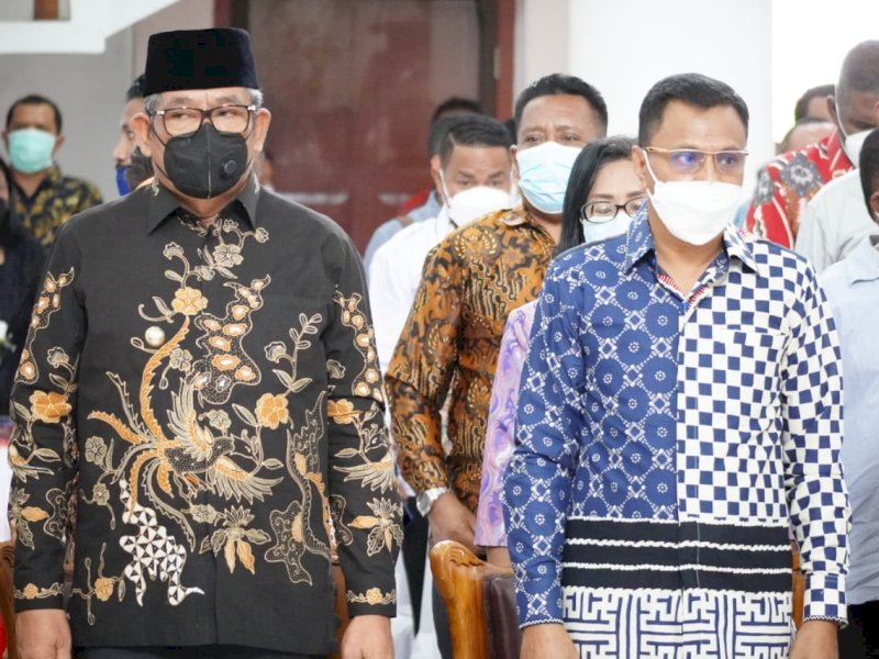 Bupati Malra Thaher Hanubun saat menghadiri Konferda IX AMPGPM. 