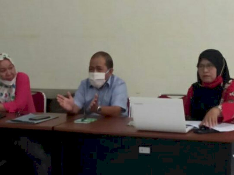 Rapat koordinasi antara Tenaga Pendamping Profesional Indonesia (TPPI) dan Dinas Pemberdayaan Masyarakat Desa (PMD) Kabupaten Kepulauan Selayar, Jumat (26/2/2021).