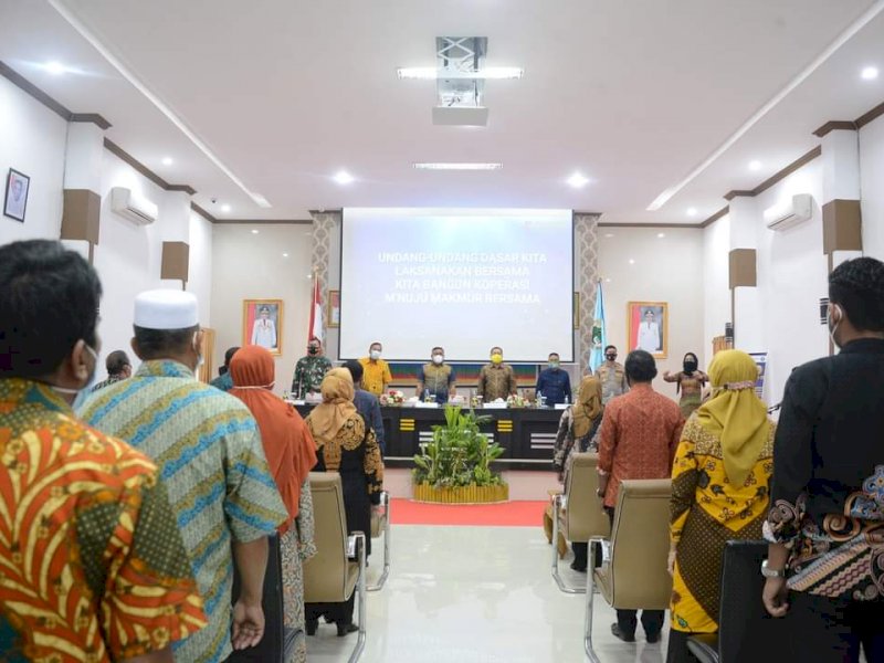 Bupati Bone saat menghadiri dan membuka secara resmi Musyawarah Daerah Dekopinda. 