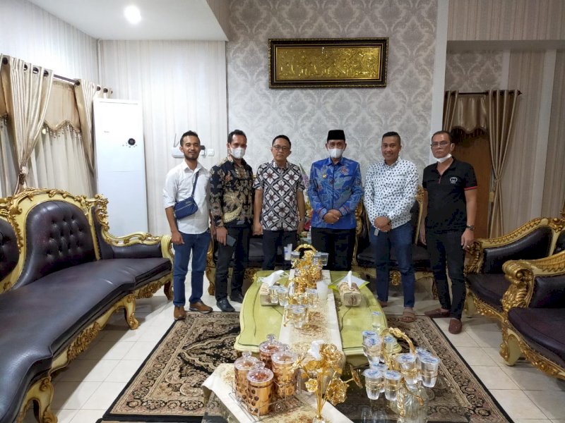 Bupati Wajo saat menerima kunjungan pihak PT Delima. 