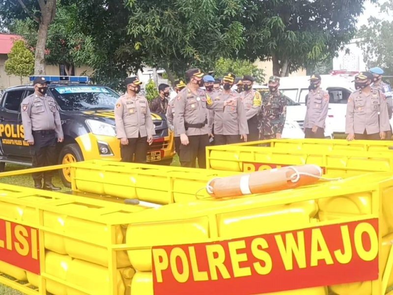 Perahu Jergen Polres Wajo. 